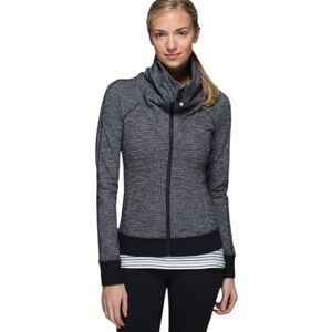 Lululemon Be Present Jacket Coco Pique Black